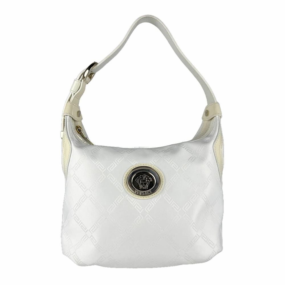 Versace handbag Patent Vernis leather white